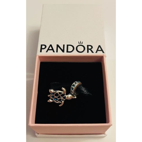 4324 - Pandora Murano Glass Sea Turtle Dangle Charm