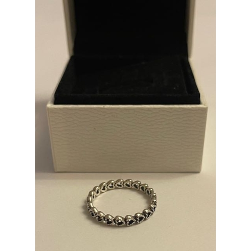 4325 - Pandora Band of Hearts Ring