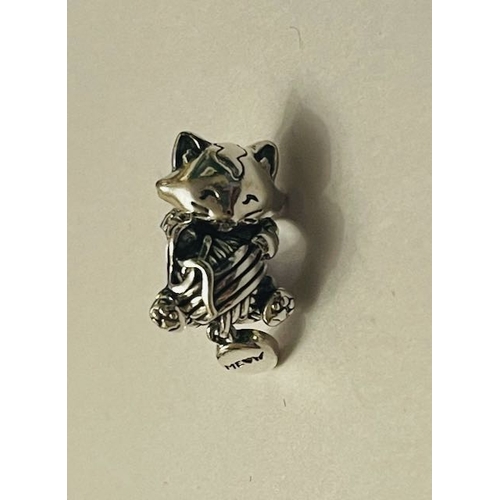 4366 - Pandora Kitten & Yarn Ball Charm