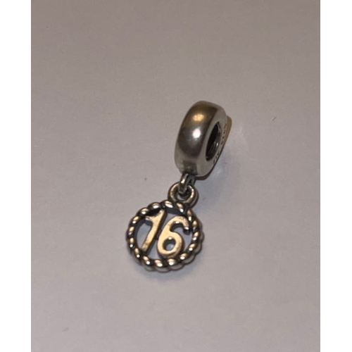 4383 - Pandora Sweet 16 Dangle Charm