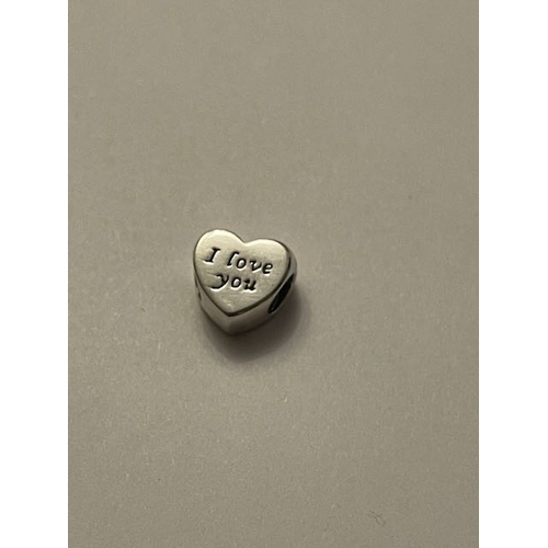 4384 - Pandora I Love You Heart Charm