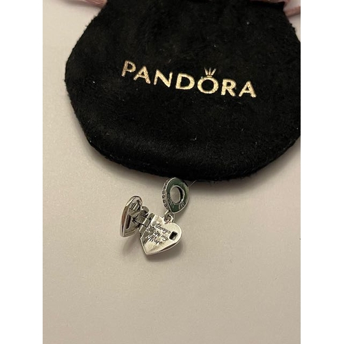 4402 - Pandora Openable Heart Locket Dangle Charm