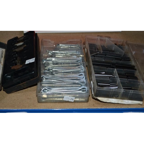 Torx Adapter Set + Case Of Split Pins + Tool Tidy With Roll Pins