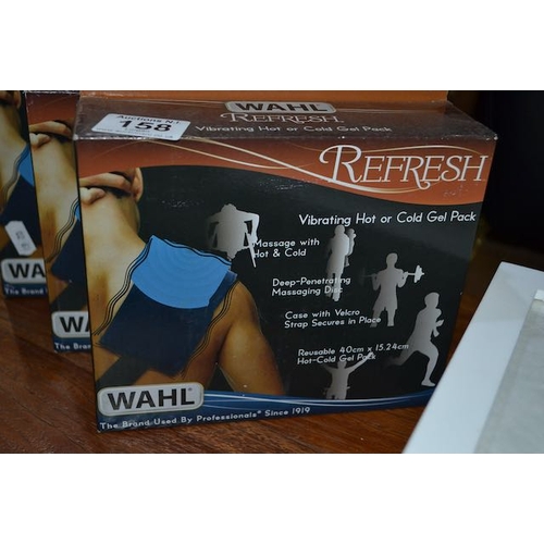 158 - 3 x Wahl Refresh Vibrating Hot Or Cold Gel Pads