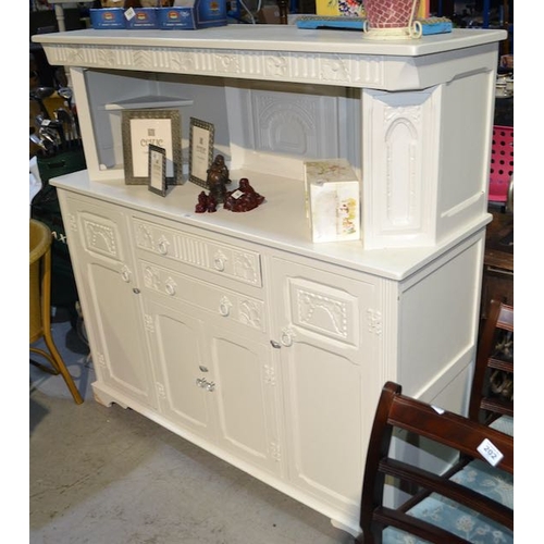 198 - Painted Old Charm Style Credenza