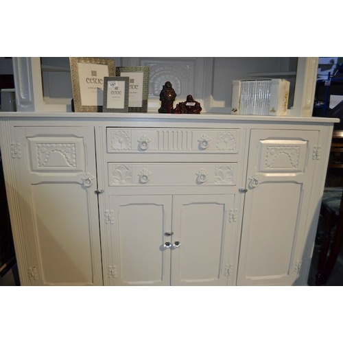 198 - Painted Old Charm Style Credenza