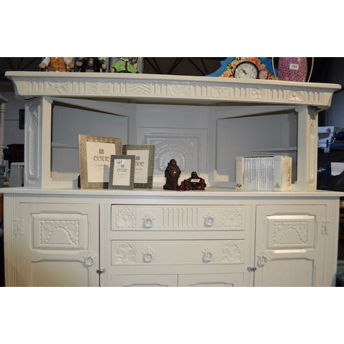 198 - Painted Old Charm Style Credenza