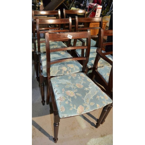 202 - Set Of 6 Dining Chairs Incl 2 Carvers