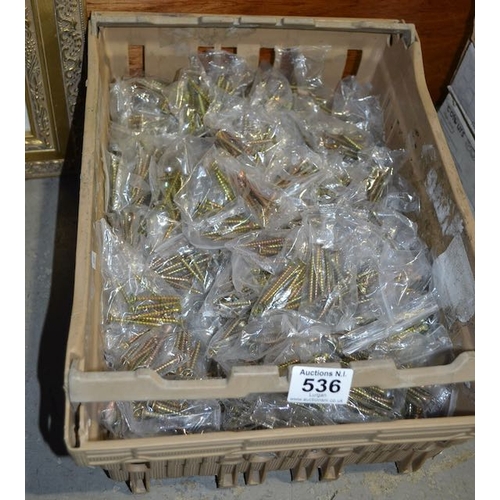 536 - Large Crate of Screws