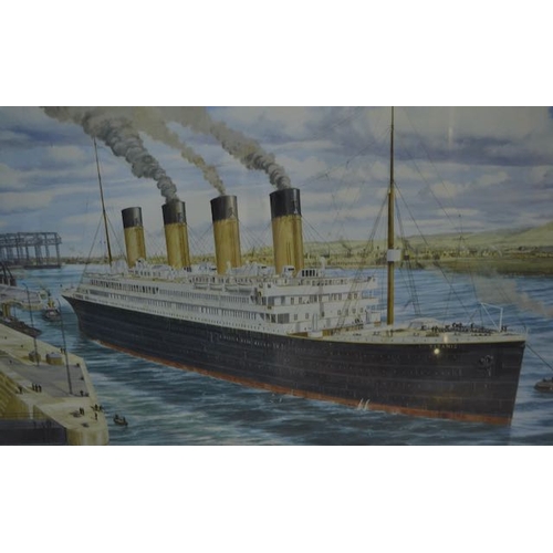 542 - Ltd Ed Simon Fisher - Titanic Ready for Trials Signed Print