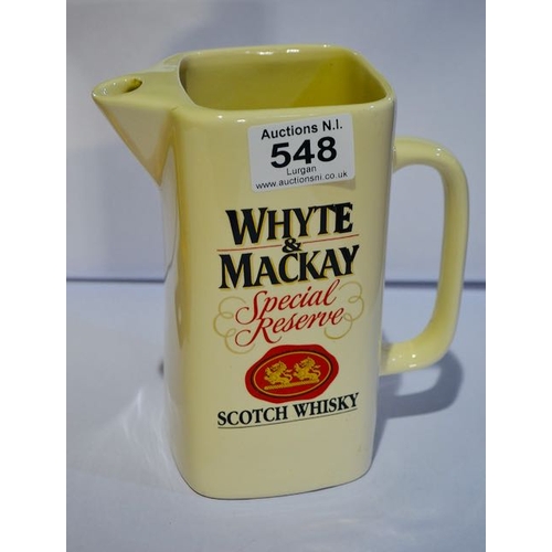 548 - Wade Whyte & Mackay Special Reserve Scotch Whisky Jug