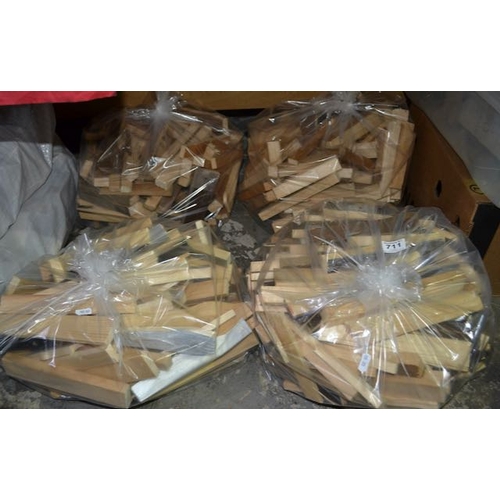 711 - 4 x Bags Of Starter Sticks