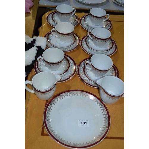 739 - Alfred Meakin 21 Pc Teaset