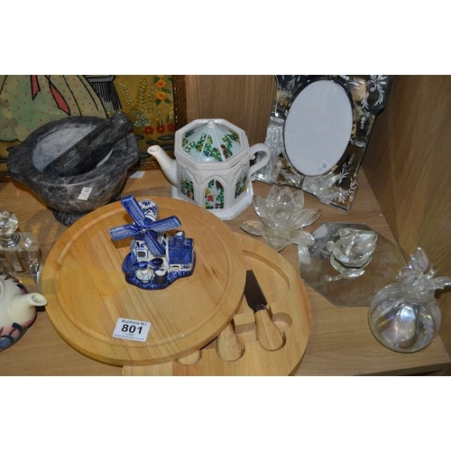 801 - Collectables Incl Denby Cheeseboard & Old Tupton Ware Butter Dish