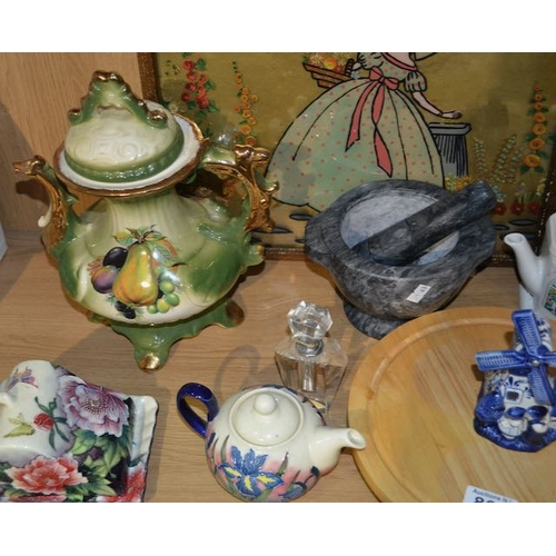 801 - Collectables Incl Denby Cheeseboard & Old Tupton Ware Butter Dish