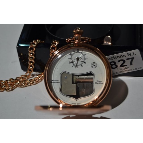 827 - Musical Pocket Watch on Chain