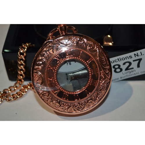 827 - Musical Pocket Watch on Chain