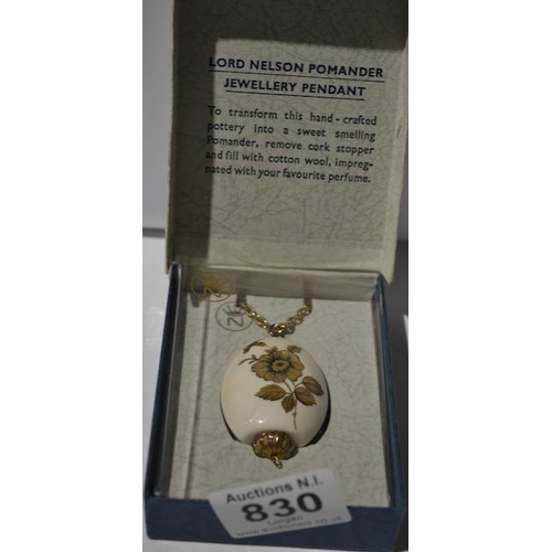 830 - Lord Nelson Pomander Jewellery Pendant