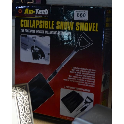 860 - Am Tec Collapsable  Snow Shovel