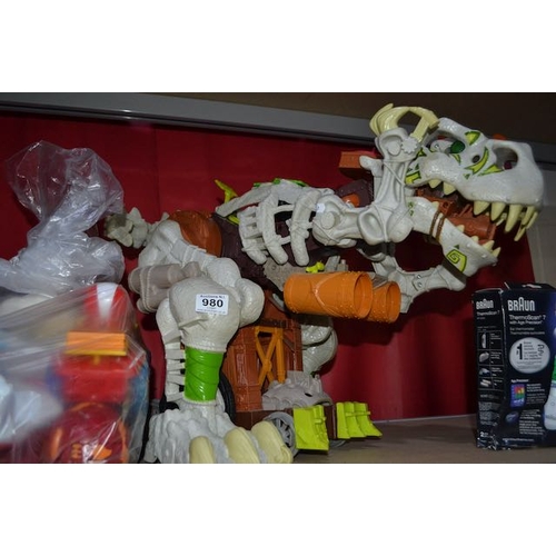 980 - Bag Of Toys + Large Dinosaur