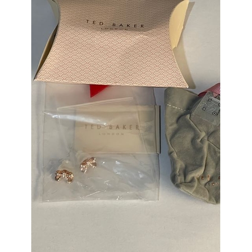 690 - Ted Baker Bow Earrings - In Original Sealed Bag