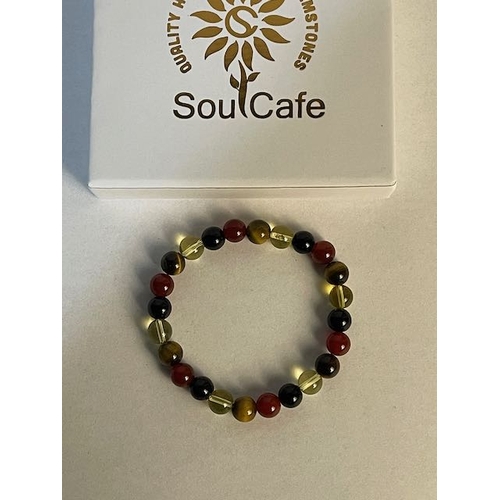 701 - Soul Cafe Leo Healing Crystal Gem Stone Bracelet