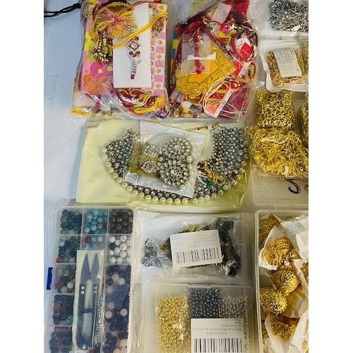 779 - Collection of Jewellery Making Pieces + Large Box of Indian Style Earrings