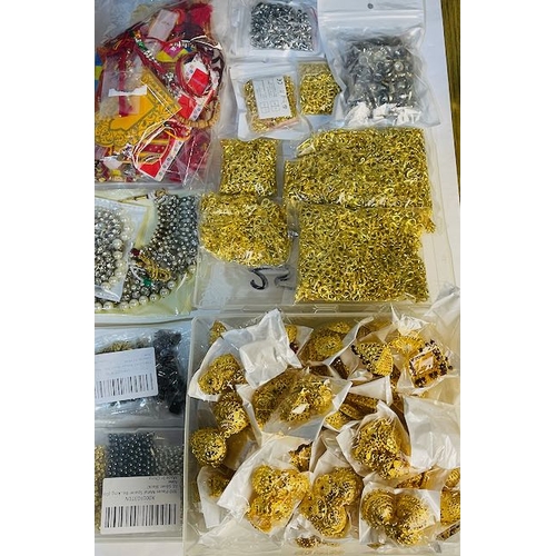 779 - Collection of Jewellery Making Pieces + Large Box of Indian Style Earrings