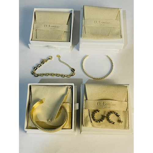 800 - D Louise Bracelet x3 + Earrings - All Boxed with Pouches