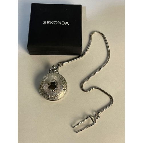 707 - Sekonda Pocket Watch On Chain