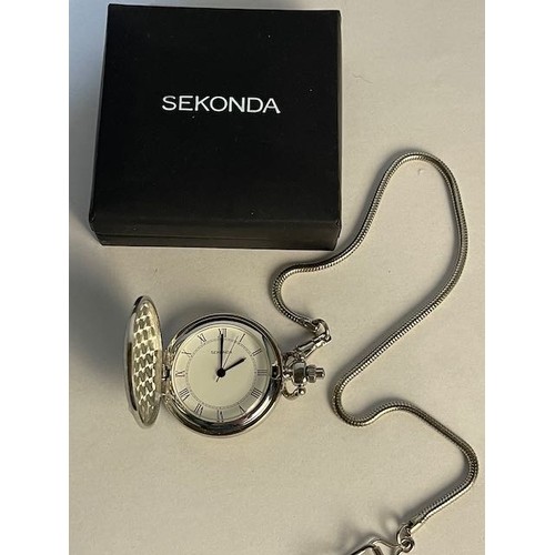 707 - Sekonda Pocket Watch On Chain