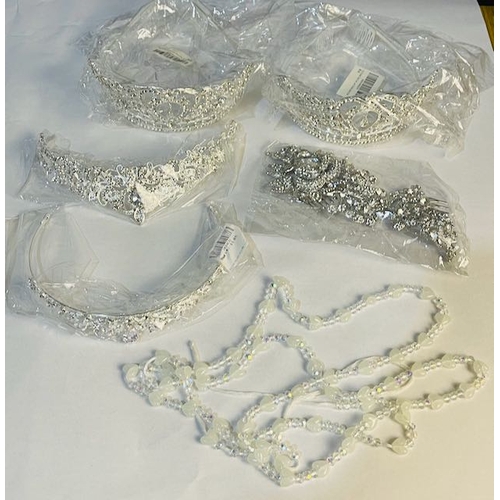 743 - Collection Of Tiaras, Crowns & Clips