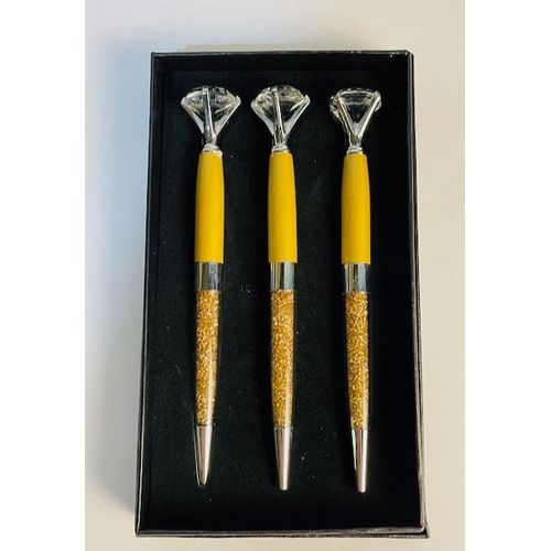 755 - Gem Stone Pen Trio