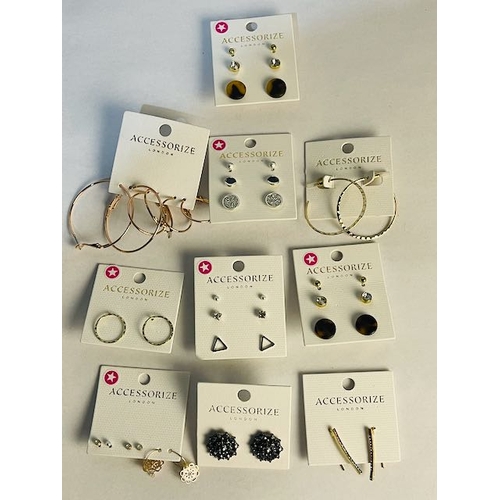 786 - 10x Tagged Accessorise Earring Sets