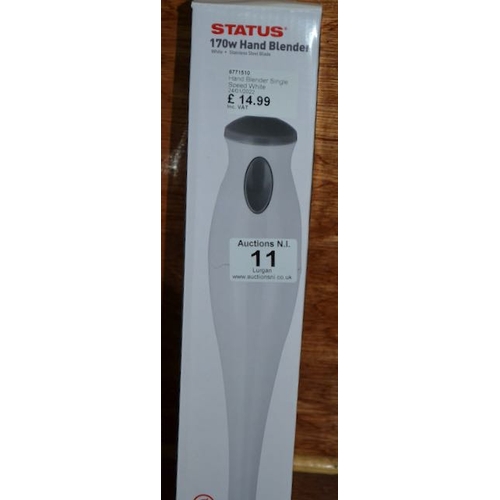 11 - Status Odessa 170w hand Blender - Box Sealed