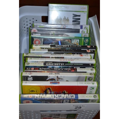 29 - Basket of Apporx 15 x Xbox 360 Games