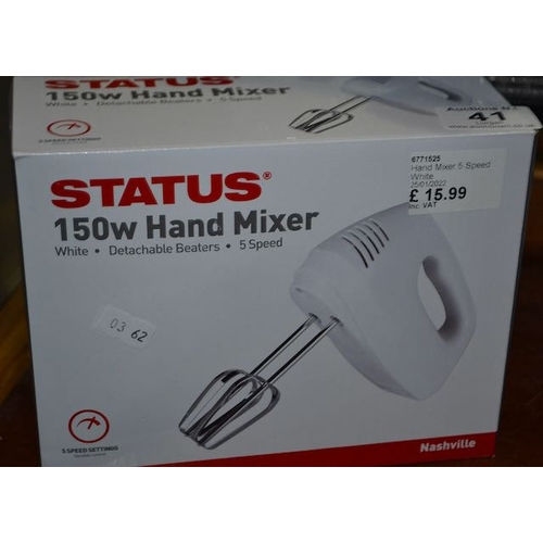 41 - Status Nashville 150w Hand Mixer - Box Sealed