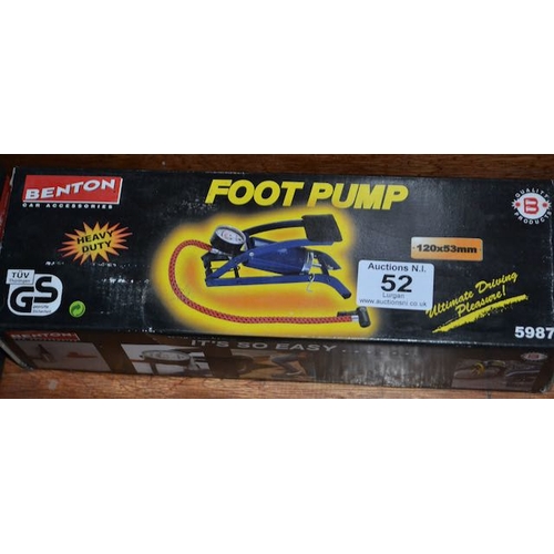 52 - Benton Foot Pump - Box Sealed