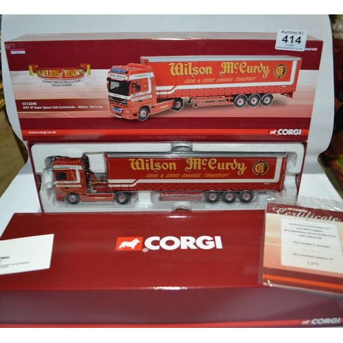 414 - Corgi Ltd Ed 1:50 Wilson Mc Curdy