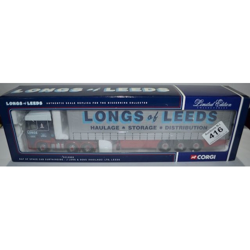 416 - Corgi Ltd Ed 1:50 Longs of Leeds DAF XF Space CAb