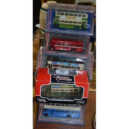 37 - Corgi Original Omnibus Company Models x 5