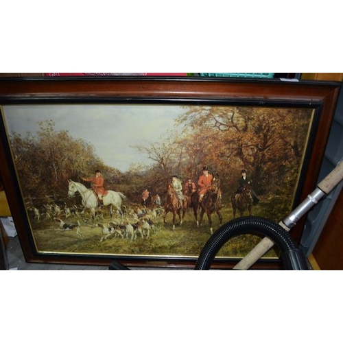 58 - Framed Hunting Print By Haywood Hardy