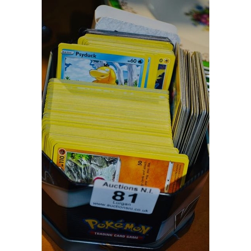 81 - Tin Of Pokemon Cards