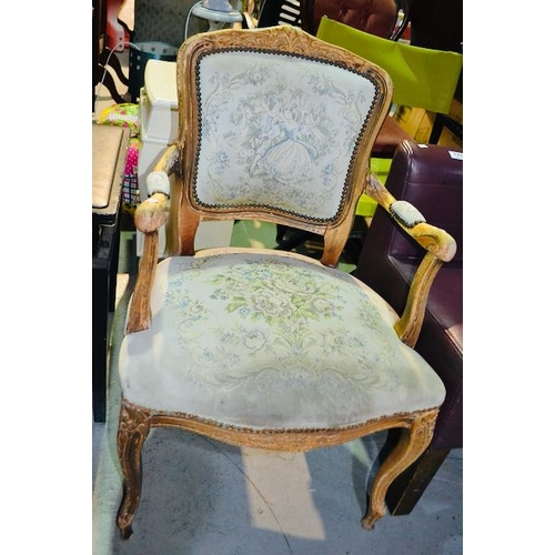 175 - Upholstered Armchair For Restoration