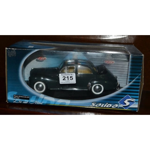 215 - Solido S Die Cast Peugoet 203 1954 - Boxed