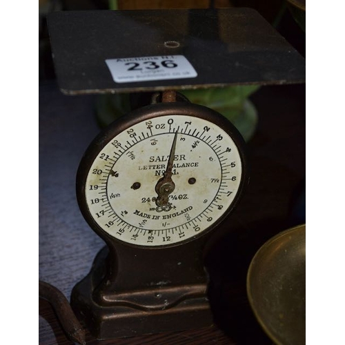 236 - Vintage Salter Letter Balance Cast Scales No.11