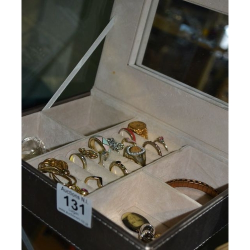 131 - Jewellery Box & Contents