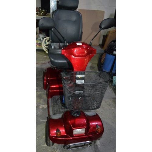 402 - Mobility Scooter With Front Basket - Charger /Key Both Present