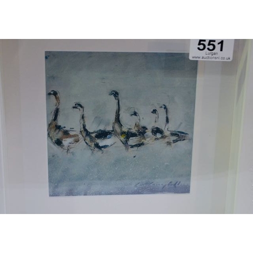 551 - Con Campbell Box Framed Print - Geese