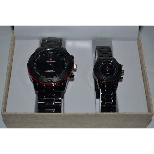 563 - Luis Cardini Twin Watch Set